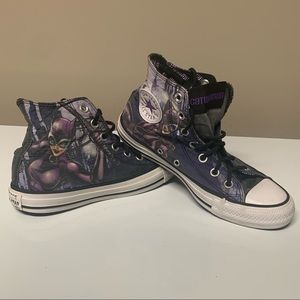 CATWOMAN Converse DC Comics High Top Sneakers